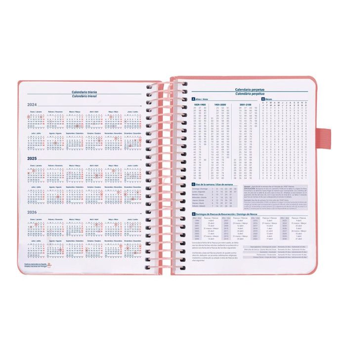 Agenda Encuadernada Liderpapel Neon A5 2025 Día Página Color Rosa Papel 70 gr 7 Agenda Encuadernada Liderpapel Neon A5 2025 Día Página Color Rosa Papel 70 gr 7