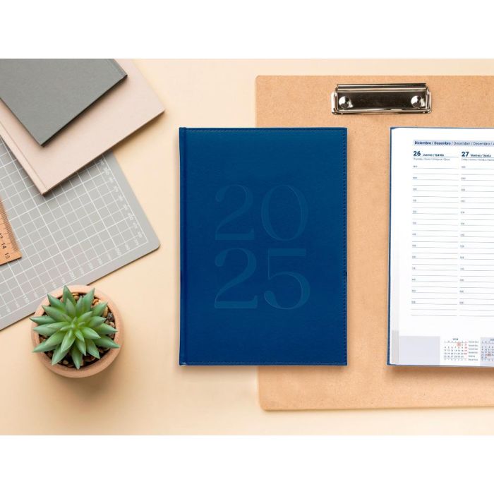 Agenda Encuadernada Liderpapel Creta A5 2025 Semana Vista Azul Papel 70 gr 10 Agenda Encuadernada Liderpapel Creta A5 2025 Semana Vista Azul Papel 70 gr 10