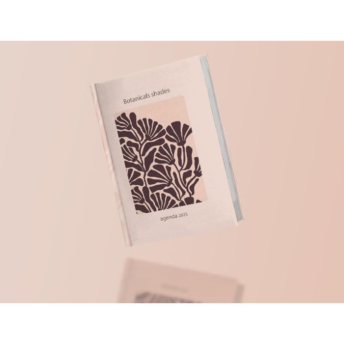 Agenda Encuadernada Liderpapel Nomi A5 2025 Dia Pagina Flores Papel 70 gr