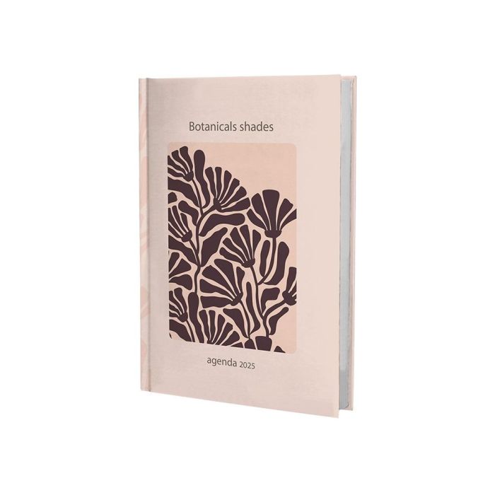 Agenda Encuadernada Liderpapel Nomi A5 2025 Dia Pagina Flores Papel 70 gr