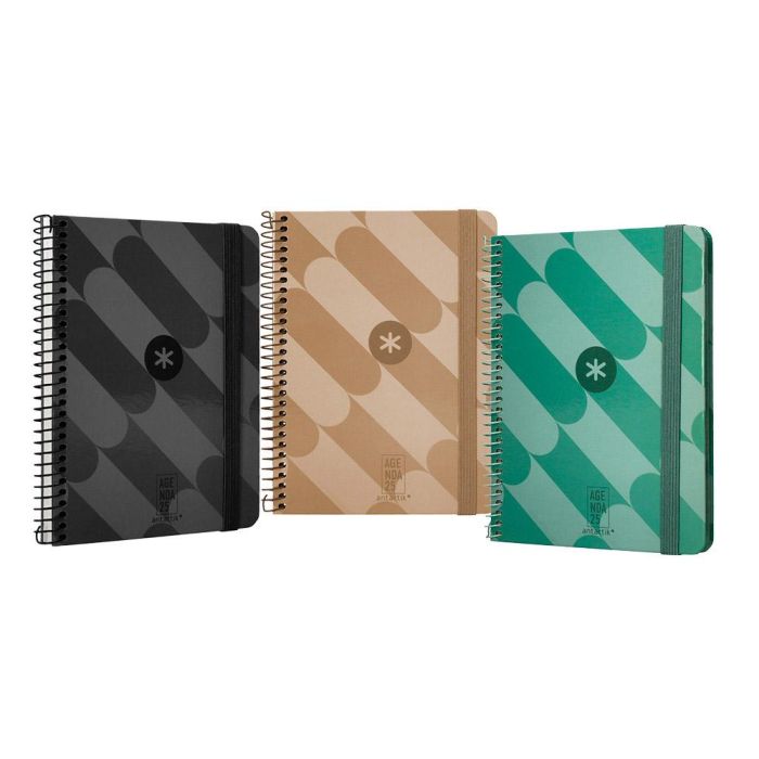 Agenda Espiral Antartik Patter Pattern A6+ 2025 Semana Vista Colores Surtidos Papel 80 gr 6 unidades Agenda Espiral Antartik Patter Pattern A6+ 2025 Semana Vista Colores Surtidos Papel 80 gr 6 unidades