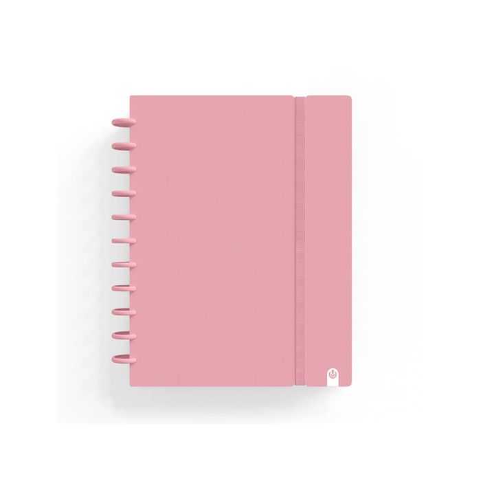 Cuaderno Carchivo Ingeniox Foam A5 80H Cuadricula Rosa Pastel