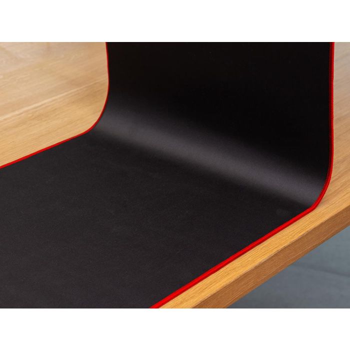 Alfombrilla Para Raton Q-Connect XXL Negra Con Borde Rojo 900x400 mm 8