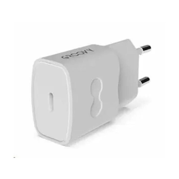 Cargador De Pared Groovy 1 Usb-C 2.4A Color Blanco