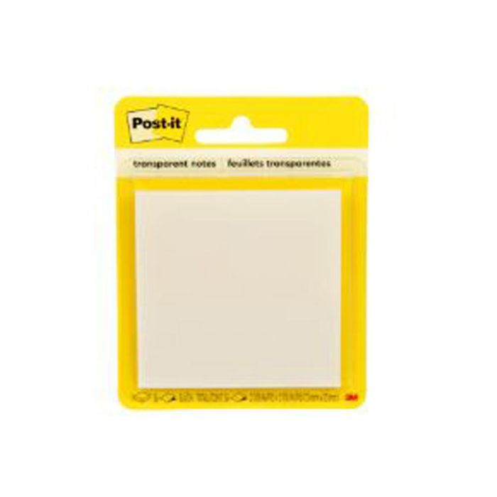 Bloc De Notas Adhesivas Quita Y Pon Post-It 600 Transparente 73x73 mm Con 36 Hojas