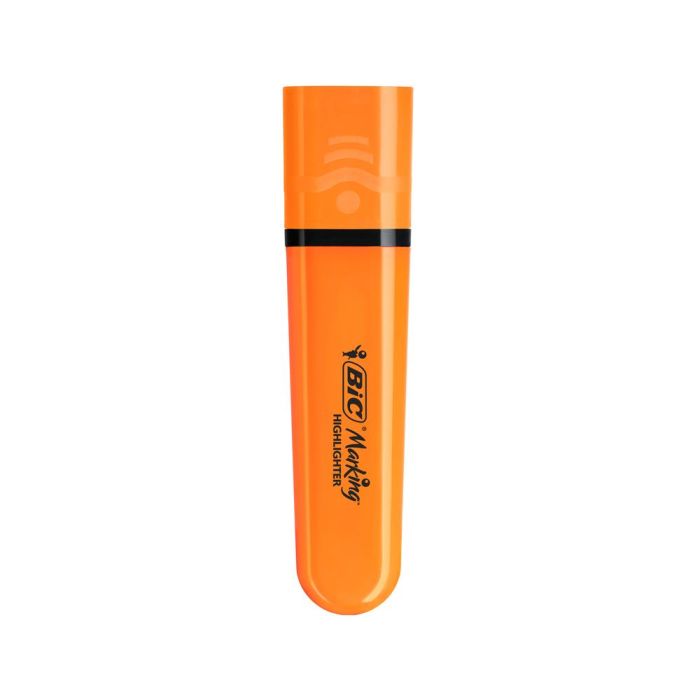 Rotulador Bic Flat Fluorescente Naranja Neon Caja De 12 Unidades
