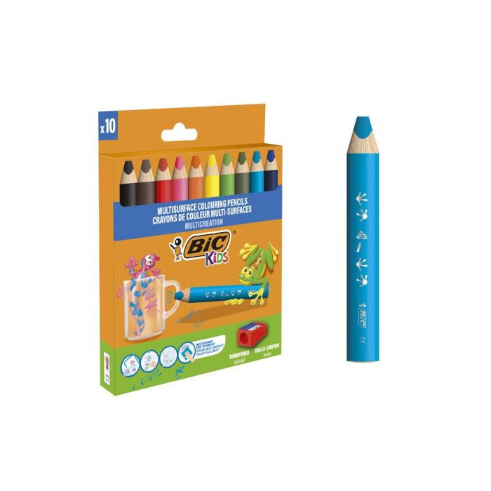 Estuche Lapices Multisuperficie Blister 10 unidades BIC 515276