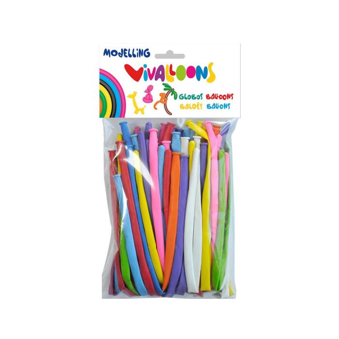 Globo 100% Latex Biodegradable Para Modelar Figuras Colores Surtidos Blister De 50 Unidades Globo 100% Latex Biodegradable Para Modelar Figuras Colores Surtidos Blister De 50 Unidades