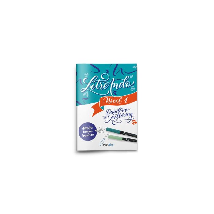 Cuaderno Lettering Minkblau Letreando Nivel 1 Iniciacion