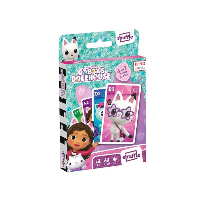 Baraja De Cartas Shuffle Infantil Gabby'S Dollhouse