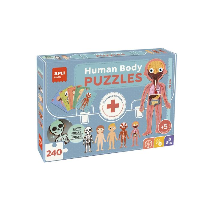 Puzzle Apli 19438 35 x 75 x 24 cm Cuerpo humano 240 Piezas