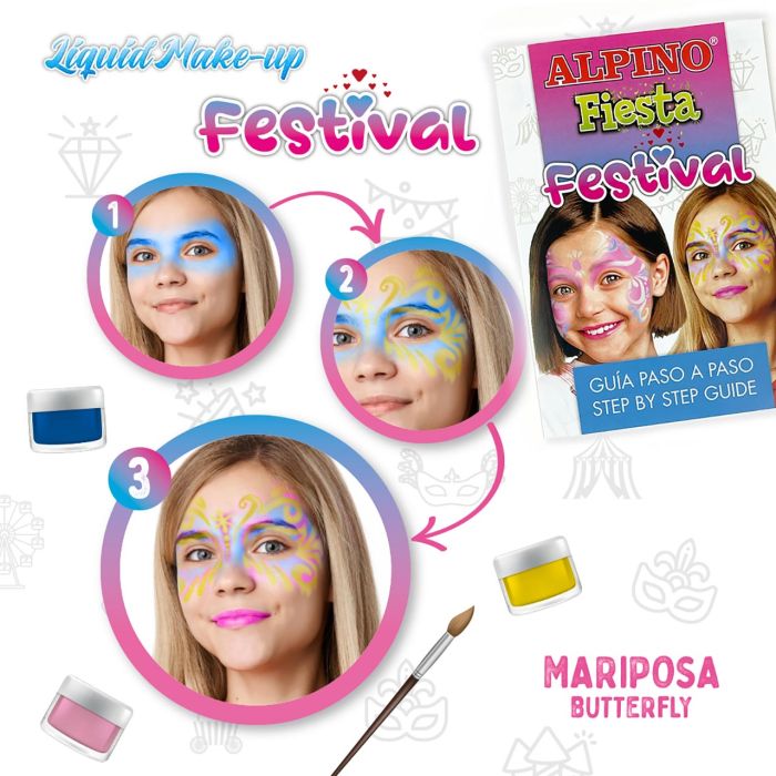 Maquillaje para Niños Alpino Festival 4 colores 2