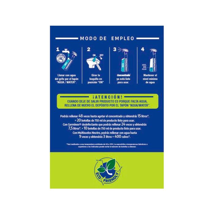 Limpiador Multiusos Concentralia Pro Bioalcohol Uso Cocinas Y Sanitarios Bote De 425 mL 5