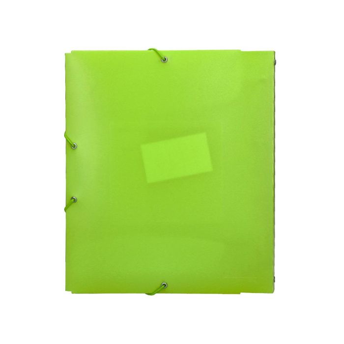 Carpeta Beautone 4 Anillas 25 mm Con 5 Separadores 3 Solapas Cierre Gomas Polipropileno Din A4 Color Verde 3 Carpeta Beautone 4 Anillas 25 mm Con 5 Separadores 3 Solapas Cierre Gomas Polipropileno Din A4 Color Verde 3