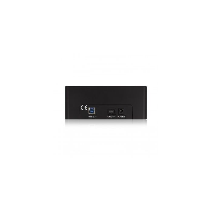 Dock Station Dual Ewent AAACET0186 Dual 2.5"-3.5" USB 3.1 ABS Negro 1