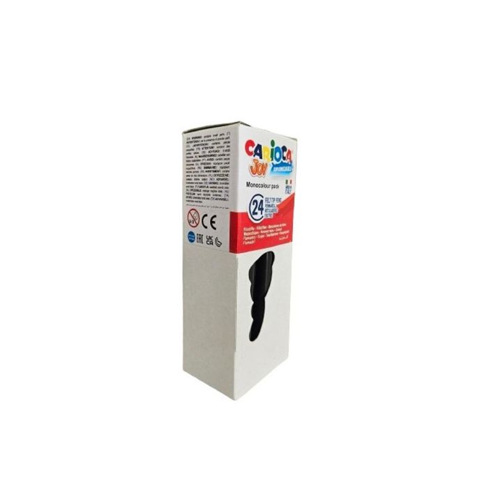 Rotulador Carioca Joy Monocolor Negro Caja De 24 Unidades 2