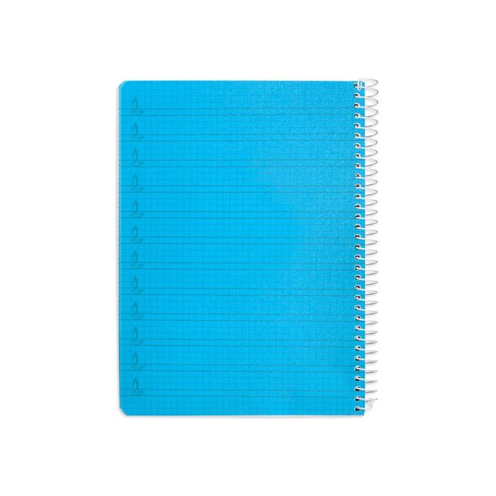 Cuaderno Espiral Liderpapel Din A5 Pautaguia Tapa Plastico 80H 90 gr Cuadro Pautado 4 mm Con Margen Color Azul 5 unidades 2