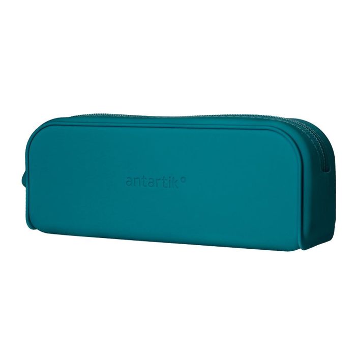 Bolso Escolar Portatodo Antartik Silicona Rectangular 185x50X75 mm Color Azul Turquesa 2