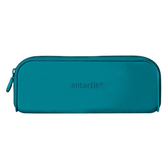 Estuche Portatodo Antartik Prisma Silicona Soft Rectangular 185x50x75 mm Azul Turquesa