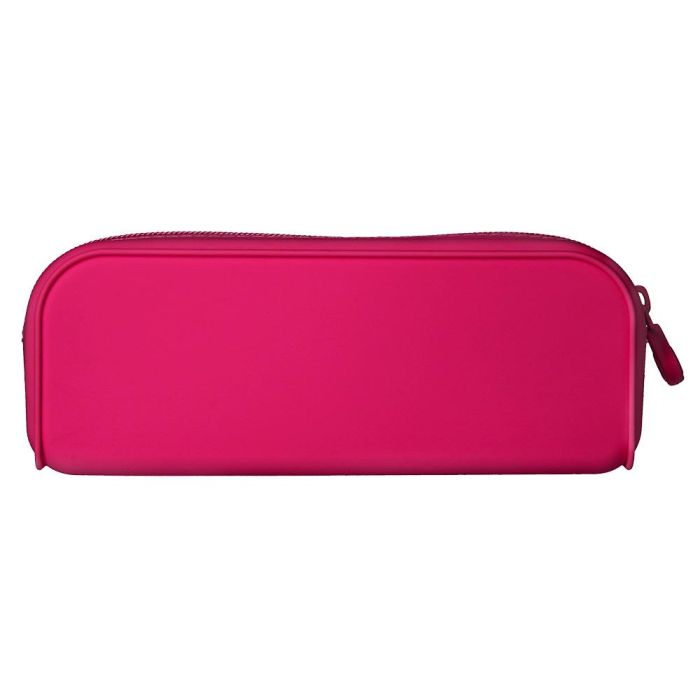 Bolso Escolar Portatodo Antartik Silicona Rectangular 185x50X75 mm Color Rosa Fucsia 1