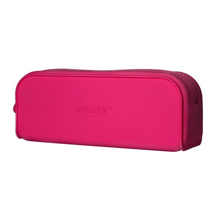 Bolso Escolar Portatodo Antartik Silicona Rectangular 185x50X75 mm Color Rosa Fucsia 2