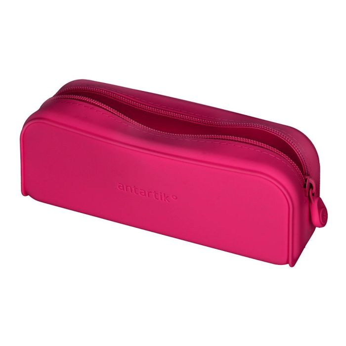 Bolso Escolar Portatodo Antartik Silicona Rectangular 185x50X75 mm Color Rosa Fucsia 6