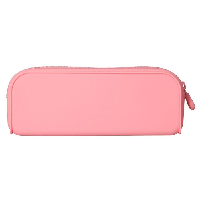 Bolso Escolar Portatodo Antartik Silicona Rectangular 185x50X75 mm Color Rosa Chicle 1