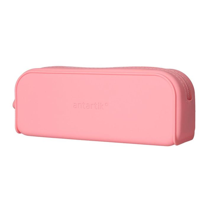 Bolso Escolar Portatodo Antartik Silicona Rectangular 185x50X75 mm Color Rosa Chicle 2