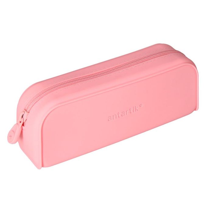 Bolso Escolar Portatodo Antartik Silicona Rectangular 185x50X75 mm Color Rosa Chicle 3