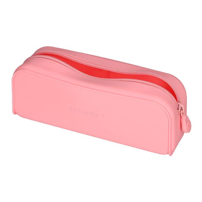 Bolso Escolar Portatodo Antartik Silicona Rectangular 185x50X75 mm Color Rosa Chicle 6