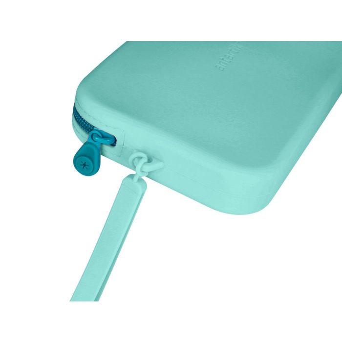 Bolso Escolar Portatodo Antartik Silicona Rectangular Plano Con Asa 190x120X25 mm Color Menta 5