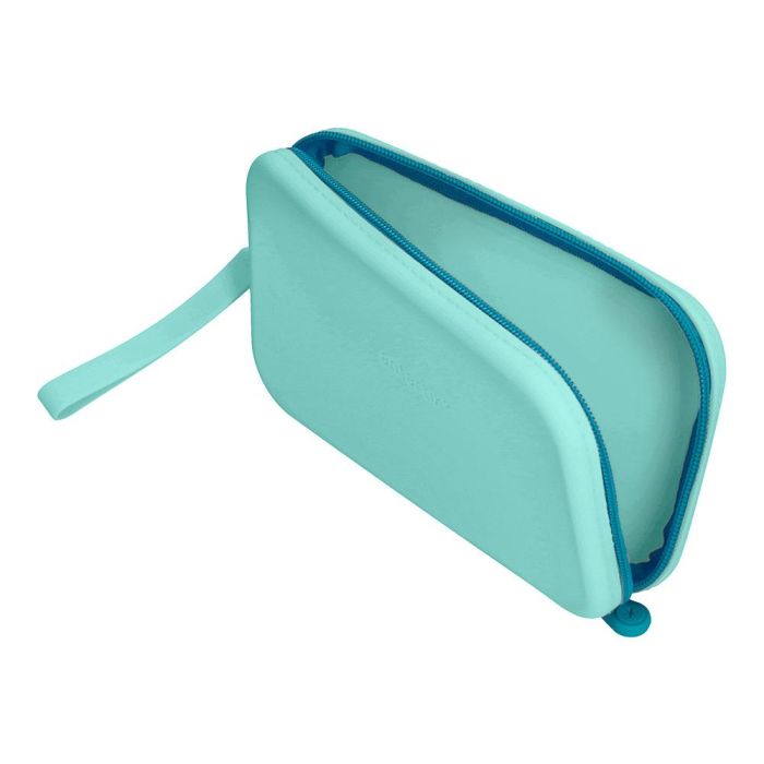 Bolso Escolar Portatodo Antartik Silicona Rectangular Plano Con Asa 190x120X25 mm Color Menta 6