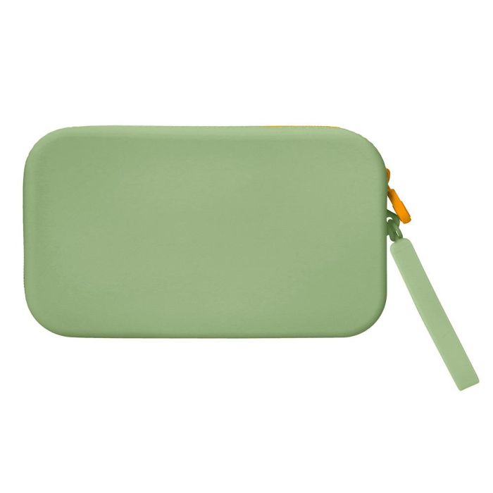 Bolso Escolar Portatodo Antartik Silicona Rectangular Plano Con Asa 190x120X25 mm Color Verde Militar 1