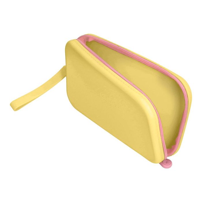 Bolso Escolar Portatodo Antartik Silicona Rectangular Plano Con Asa 190x120X25 mm Color Amarillo 6