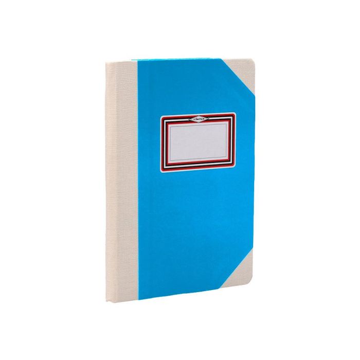 Libro Cartone Cosido Fernandes Flecha Din A6+ Rayado Horizontal 50 Hojas 100 gr Azul 4