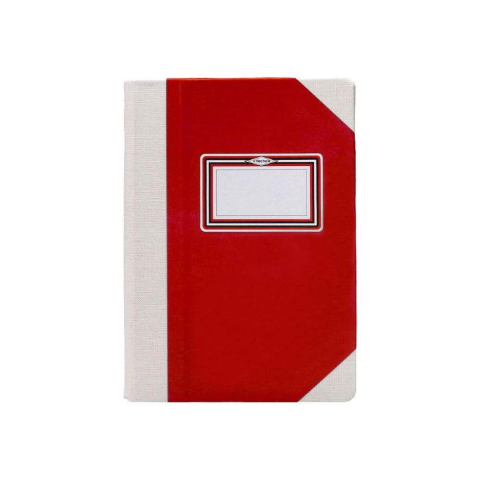 Libro Cartone Cosido Fernandes Flecha Din A6+ Rayado Horizontal 50 Hojas 100 gr Rojo 1