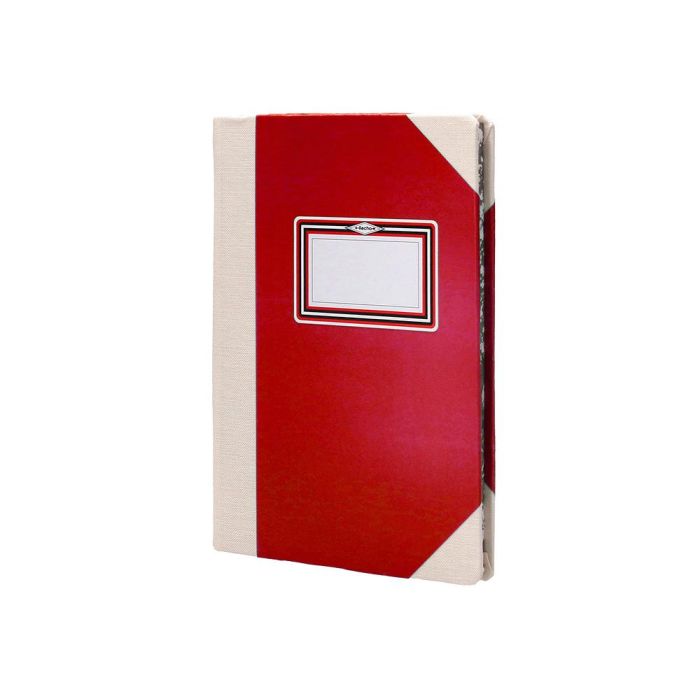 Libro Cartone Cosido Fernandes Flecha Din A6+ Rayado Horizontal 50 Hojas 100 gr Rojo 3