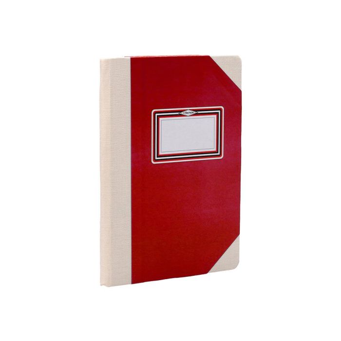 Libro Cartone Cosido Fernandes Flecha Din A6+ Rayado Horizontal 50 Hojas 100 gr Rojo 4