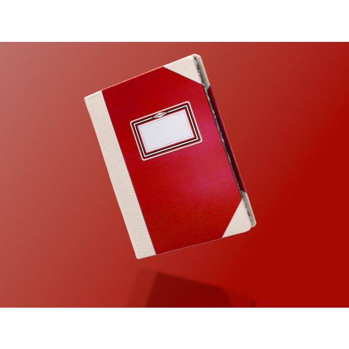 Libro Cartone Cosido Fernandes Flecha Din A6+ Rayado Horizontal 50 Hojas 100 gr Rojo 7