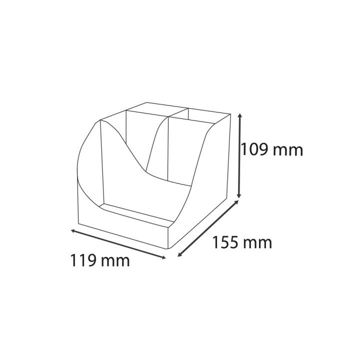 Organizador De Sobremesa Exacompta Skandi Color Nude 155x119X109 mm 6