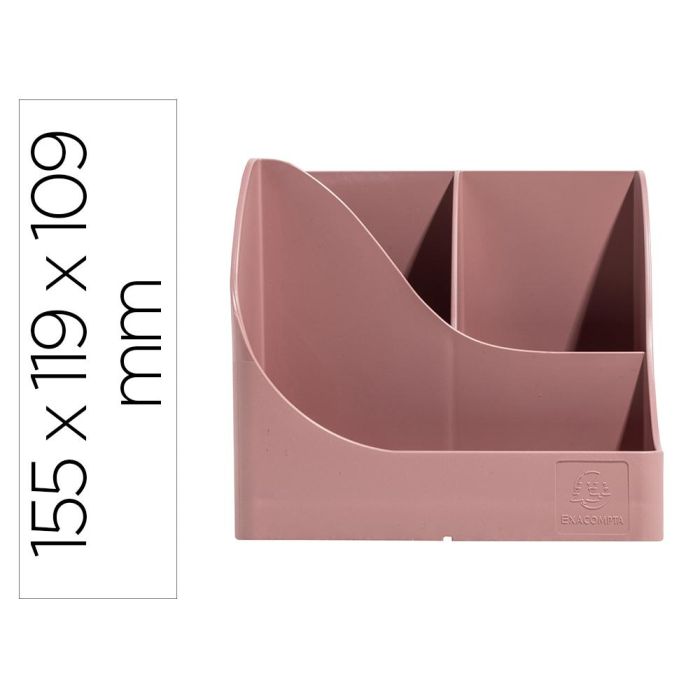 Organizador De Sobremesa Exacompta Skandi Color Rosa Viejo 155x119x109 mm