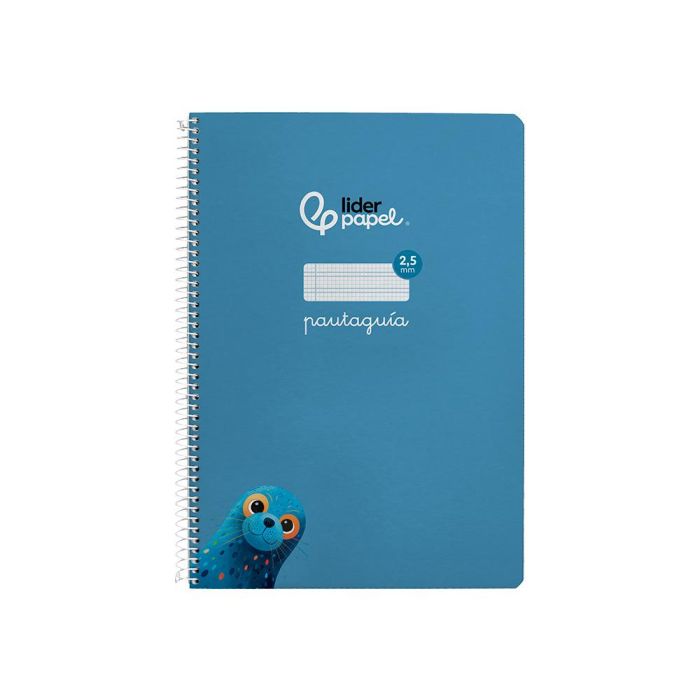 Cuaderno Espiral Liderpapel Di N A4 Pautaguia Tapa Dura 80H 90 gr Cuadro Pautado 2,5 mm Color Azul 5 unidades 1