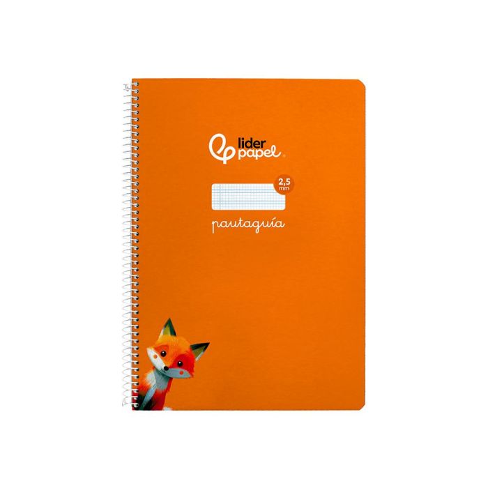 Cuaderno Espiral Liderpapel Di N A4 Pautaguia Tapa Dura 80H 90 gr Cuadro Pautado 2,5 mm Color Naranja 5 unidades 1