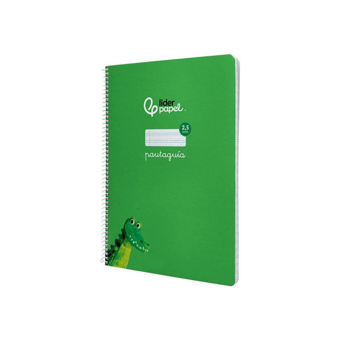 Cuaderno Espiral Liderpapel Di N A4 Pautaguia Tapa Dura 80H 90 gr Cuadro Pautado 2,5 mm Color Verde 5 unidades 3