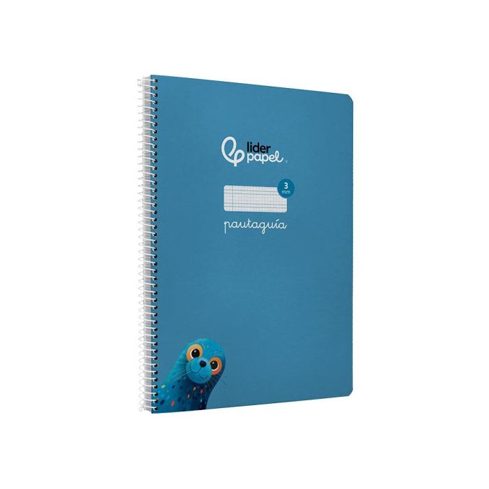 Cuaderno Espiral Liderpapel Di N A4 Pautaguia Tapa Dura 80H 90 gr Cuadro Pautado 3 mm Color Azul 5 unidades 4