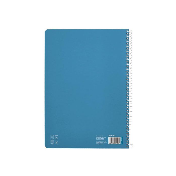 Cuaderno Espiral Liderpapel Di N A4 Pautaguia Tapa Dura 80H 90 gr Cuadro Pautado 5 mm Color Azul 5 unidades 2