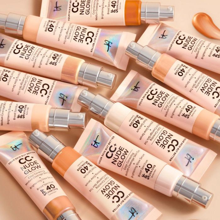 CC+ NUDE GLOW lightweight foundation + glow serum SPF40 1