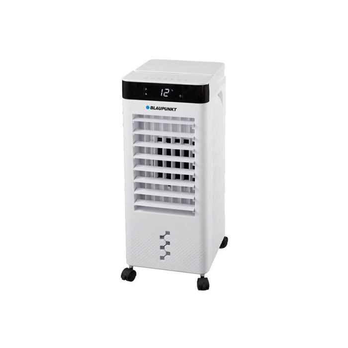 Climatizador Evaporativo Blaupunkt 65 W Deposito 8 L 3 Velocidades Hasta 20 M2 Con Ruedas Color Blanco