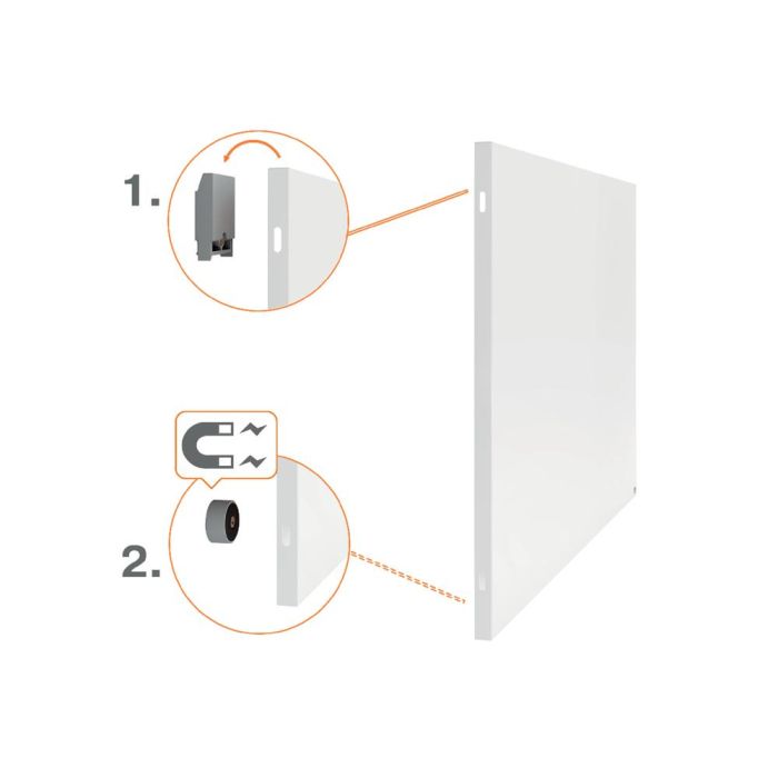 Pizarra Blanca Nobo Infinity Sin Marco Acero Lacado Magnetico 900x600 mm 8