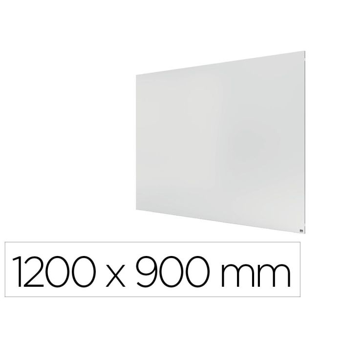 Pizarra Blanca Nobo Infinity Sin Marco Acero Lacado Magnetico 1200x900 mm